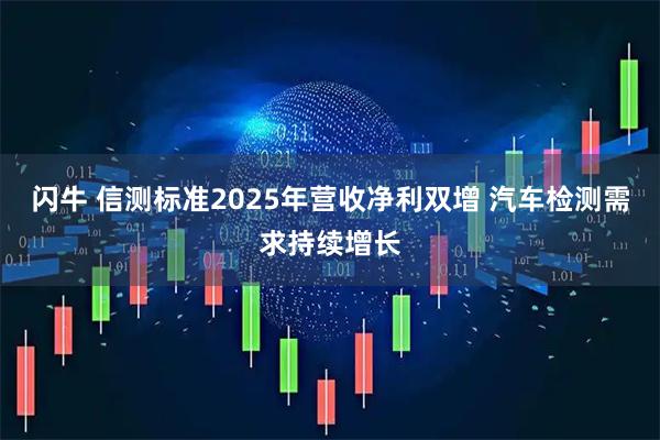 闪牛 信测标准2025年营收净利双增 汽车检测需求持续增长